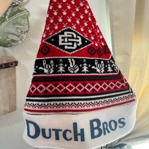 Dutch Bros Red and Black Knit Hat